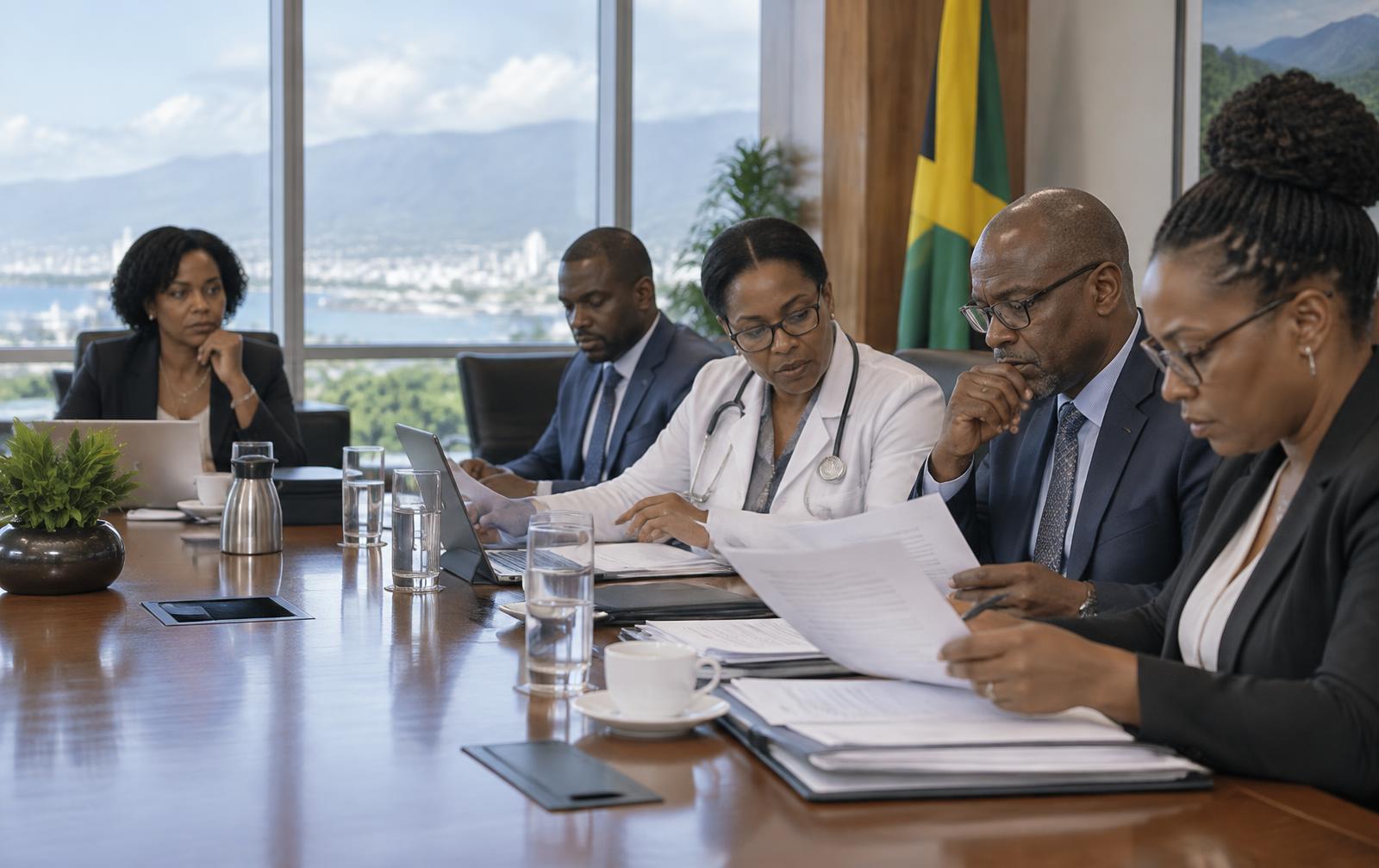 Council representatives reviewing governance documents