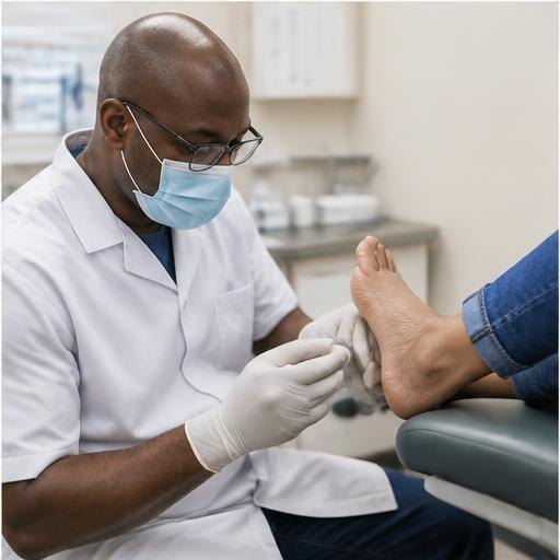 Chiropody & Podiatry professional at work