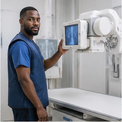 Radiography professional at work