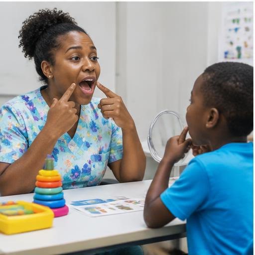 Speech Therapy professional at work